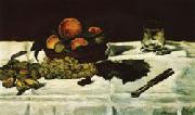 Edouard Manet Still Life Fruit on a Table oil